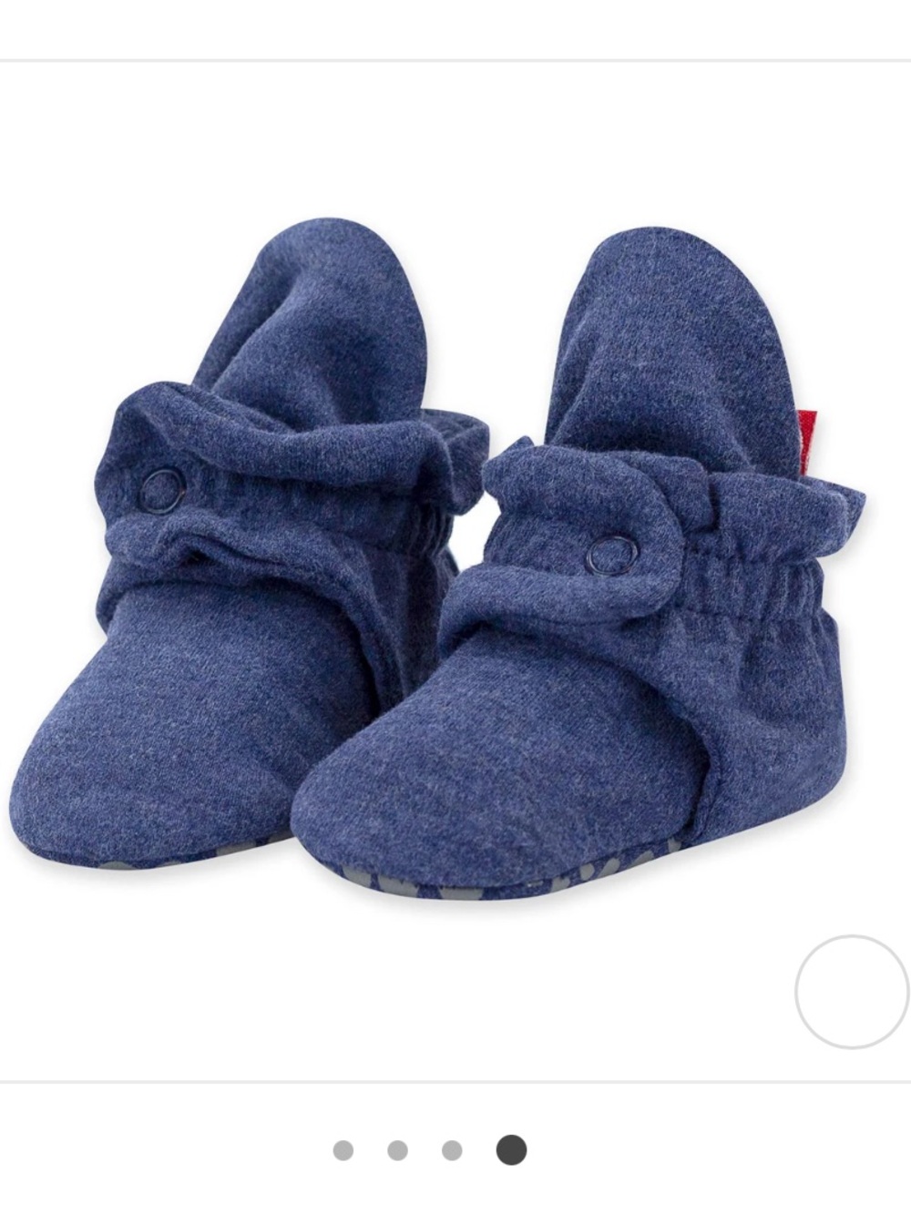 Zutano Navy Blue Baby Walker Moccasin Booties